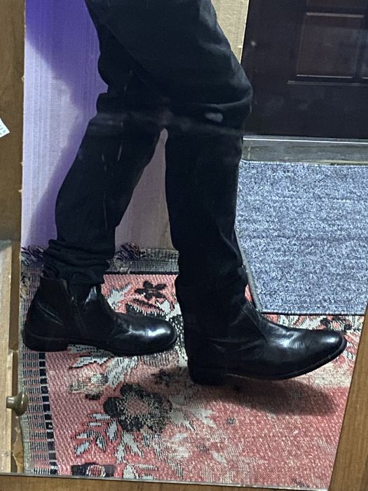 Enfants Riches Deprimes type black leather boots indie sleaze Hedi Slimane viperr opium archive vintage