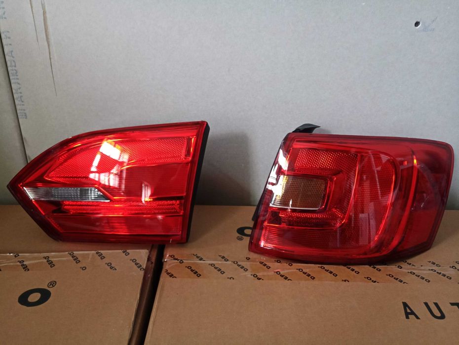 Ліхтар стоп VW Jetta 6 задні ліхтарі Джетта 6 жовтий поворот 10-14 рік