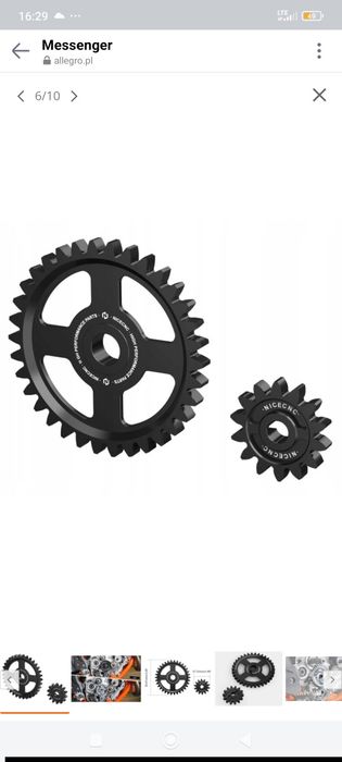 Aluminiowe koła zębate pompy oleju KTM HUSQVARNA GAS GAS