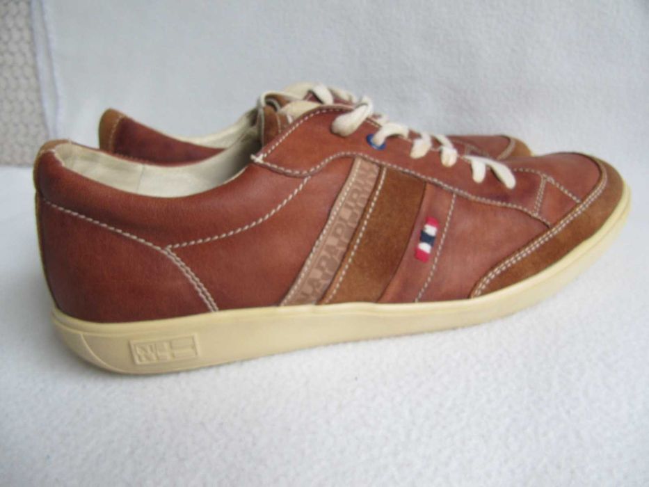 NAPAPIJRI brązowe męskie buty rozmiar 43 , skórzane sneakersy