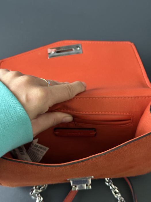 Сумка манго натуральна замша