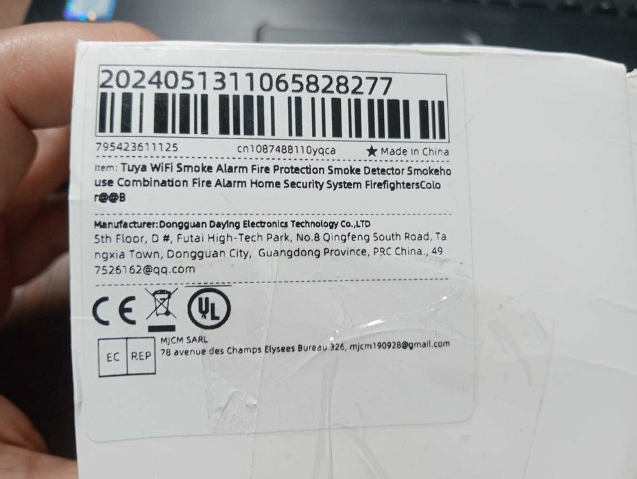 Pack 2 Detetores de Fumo Inteligentes Tuya Smart Wi-Fi