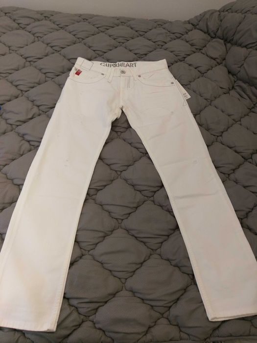 Джинсы белые Denim