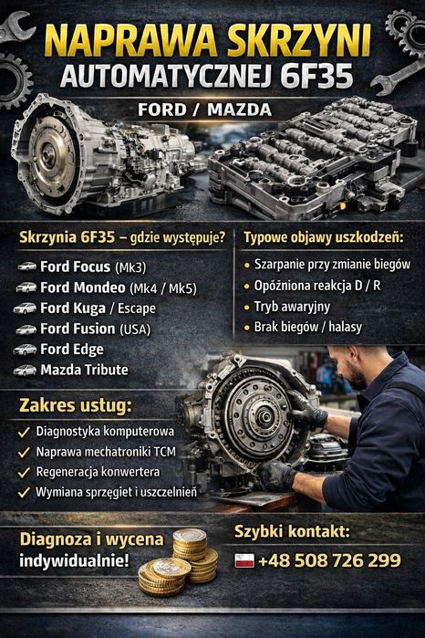 Naprawa skrzyn 6F35