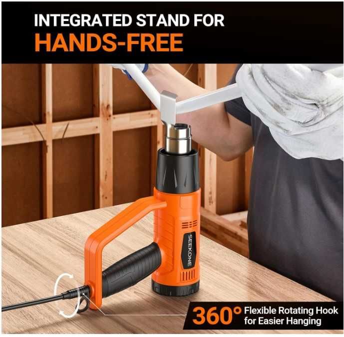 Opalarka SEEKONE 2000W, regulacja temperatury + akcesoria