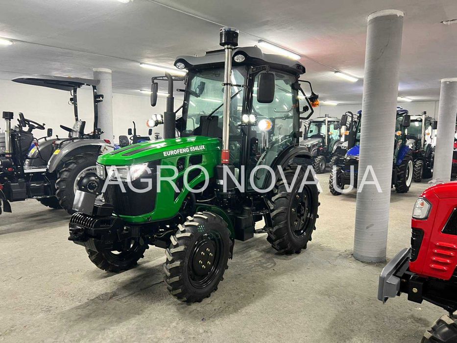 Новий Мінітрактор EUROFENG 554 LUX Кондиціонер Примусова Гідравліка