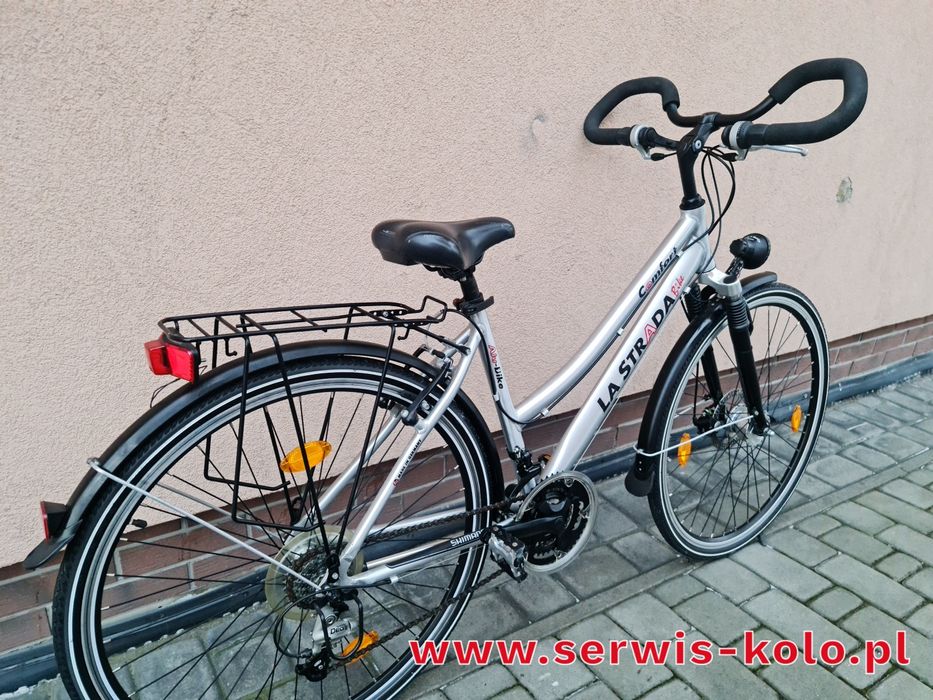 Rower damski damka trekkingowa LASTRADA koła 28  SHIMANO DEORE alu