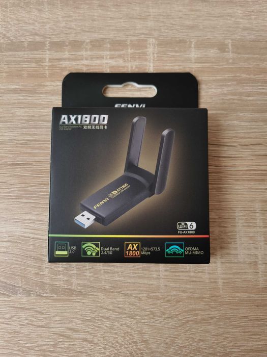 WiFi 6 USB 3.0 Fenvi AX1800 внешний адаптер (MediaTek MT7921U)