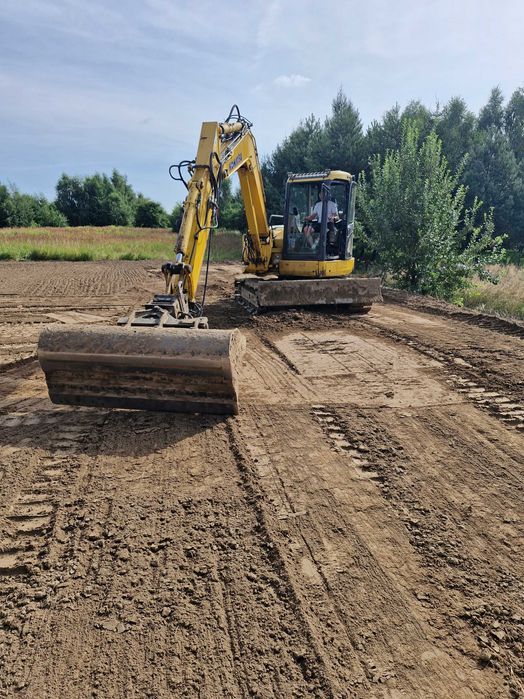 Prace ziemne wykopy wyburzenia koparka obrotowa