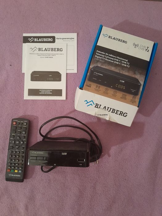 BLAUBERG DEKODER do Odbioru Naziemnej Telewizji Cyfrowej DVB-T/DVB-T
