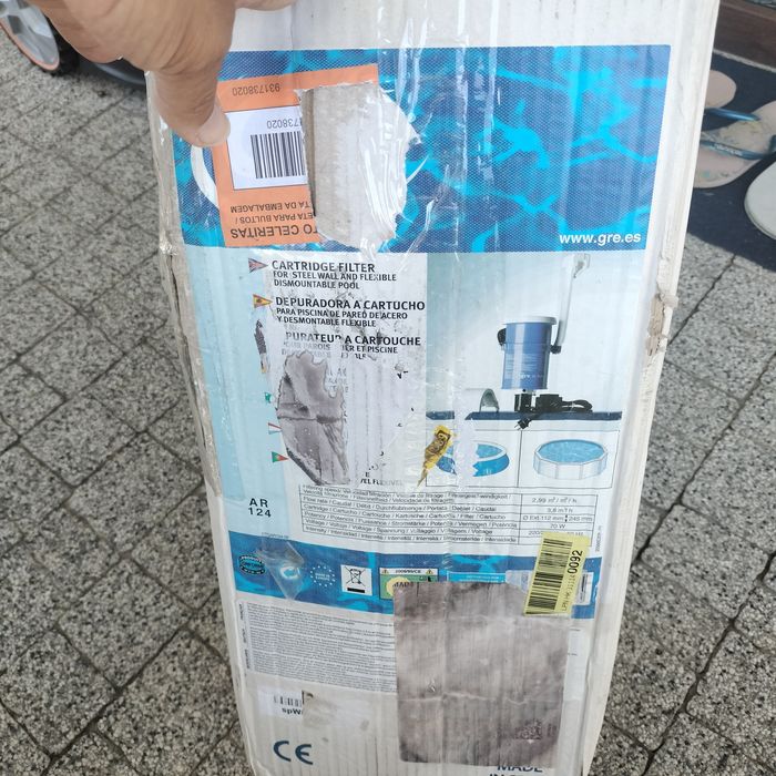 GRE AR124 filtr basenowy skimmer wykładowy 70W 3,8 m³/h