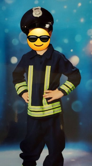 Strój policjanta+czapka karnawałowa, 104