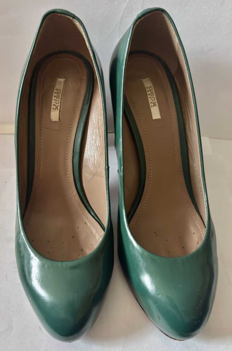 GEOX czółenka, szpilki na słupku czerwona podeszwa