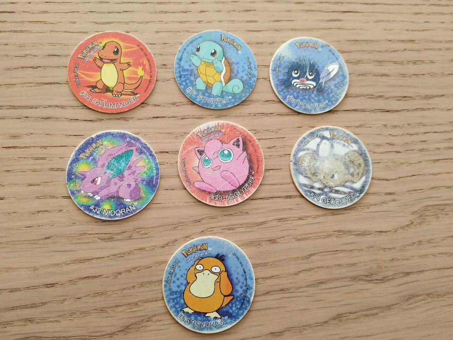 Tazos Pokémon várias coleções