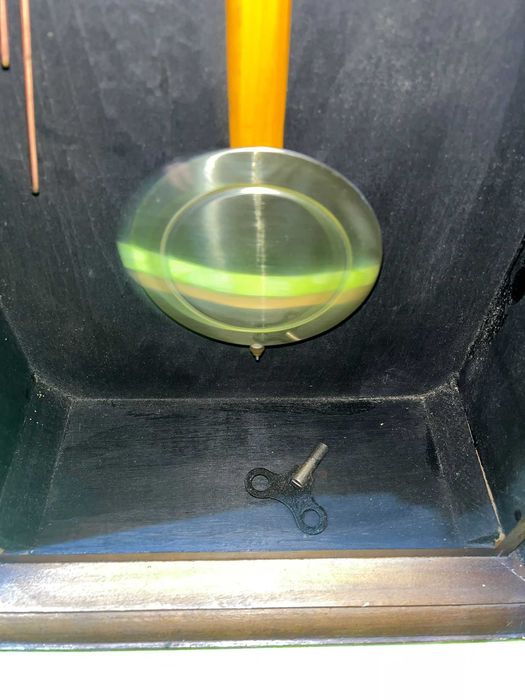 Relógio antigo madeira 100% funcional