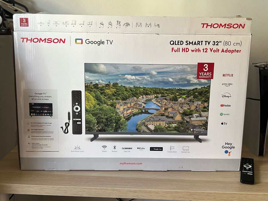 Thomson 32” Google TV QLED Smart TV Full HD