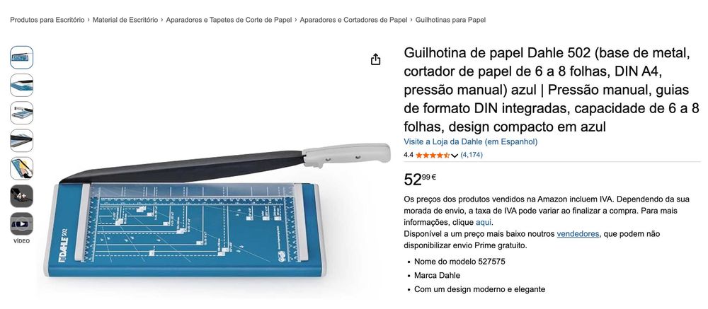Guilhotina de papel Dahle 502