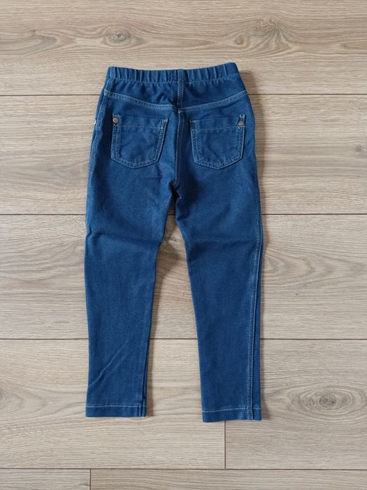 Spodnie jeansowe dziewczęce legginsy getry jeggins Next 104