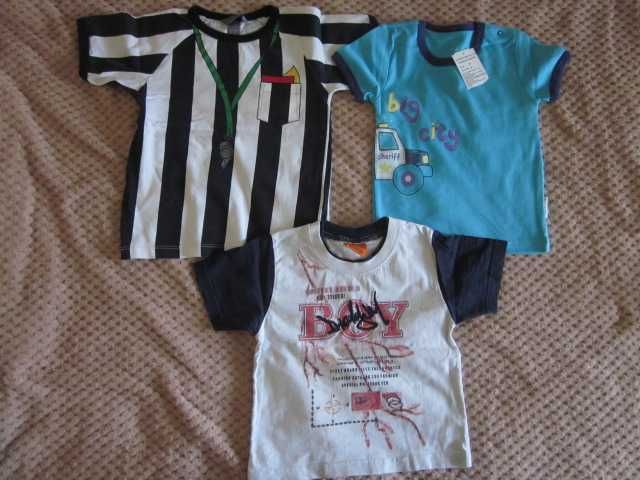 Bluzki z krótkim rękawem 98 t-shirty 6 szt