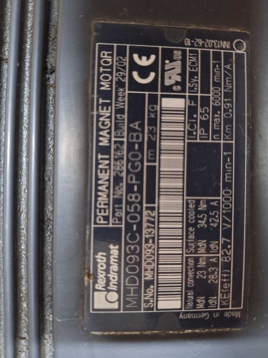 Serwomotor Rexroth Indramat MHD093C-058-PG0-BA