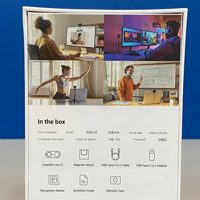 Insta360 Link 2C (Webcam - 4K UHD - AI) - SEALED - 3 YEARS WARRANTY64286318709891122