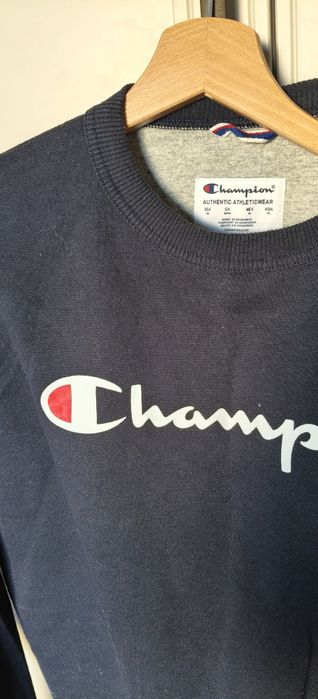 Granatowa bluza bez kaptura Champion meska M crew neck
