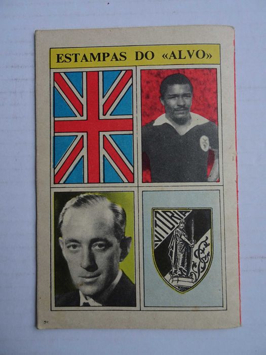 Livro revista Alvo nº 51 com cromos Coluna, Alec Guiness Guimarães