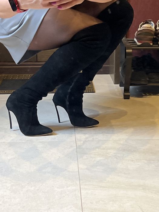 Ботфорти шкіряні Casadei 37 розм