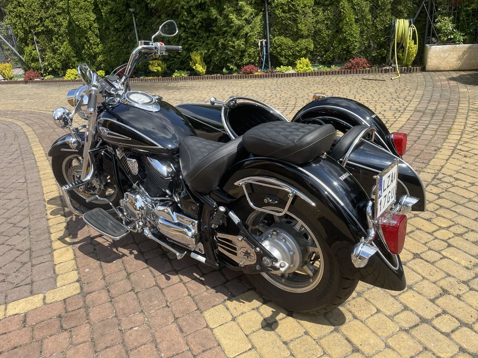 Yamaha Drag Star XVS 1100 Vstar trike z bocznym wózkiem koszem 3 osoby