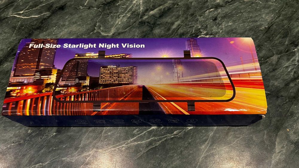 Kamera samochodowa rejestrator w lusterku Full HD 10" z kamerą cofania