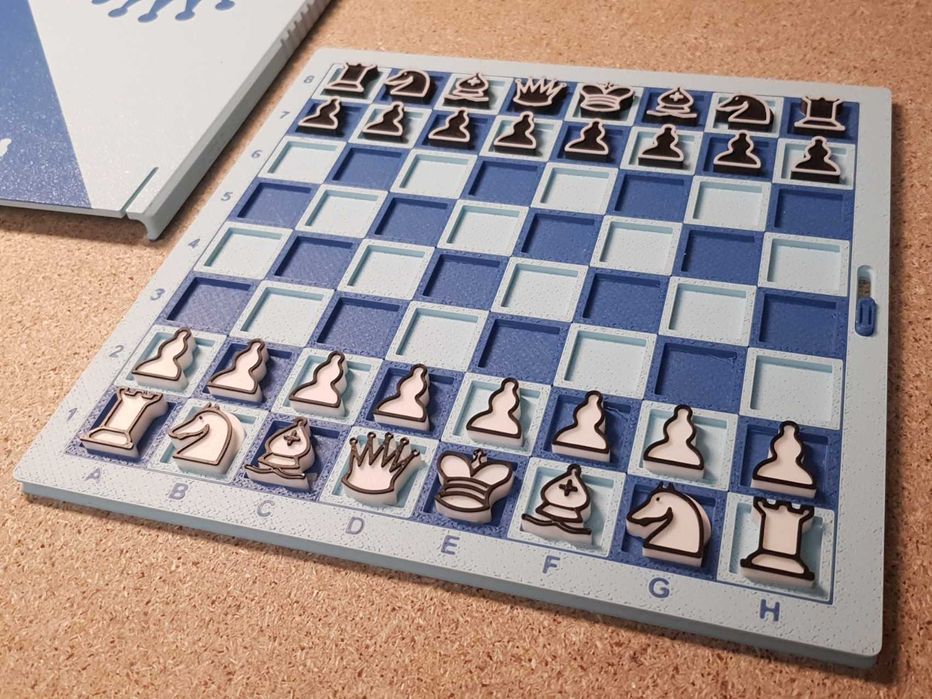 Дизайнерські дорожні шахи "Arctic Night" | 3D Друк | Ексклюзив