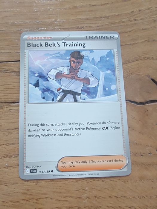 Karta Pokemon Black belt's training