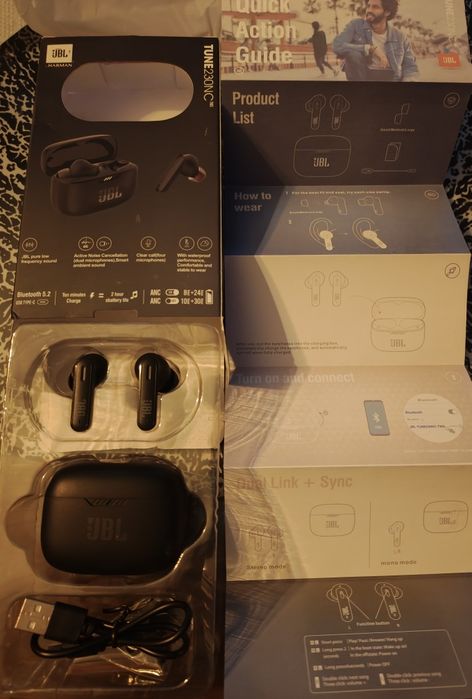 Słuchawki bezprzewodowe dokanałowe JBL Tune 230NC TWS Bluetooth ANC Cz