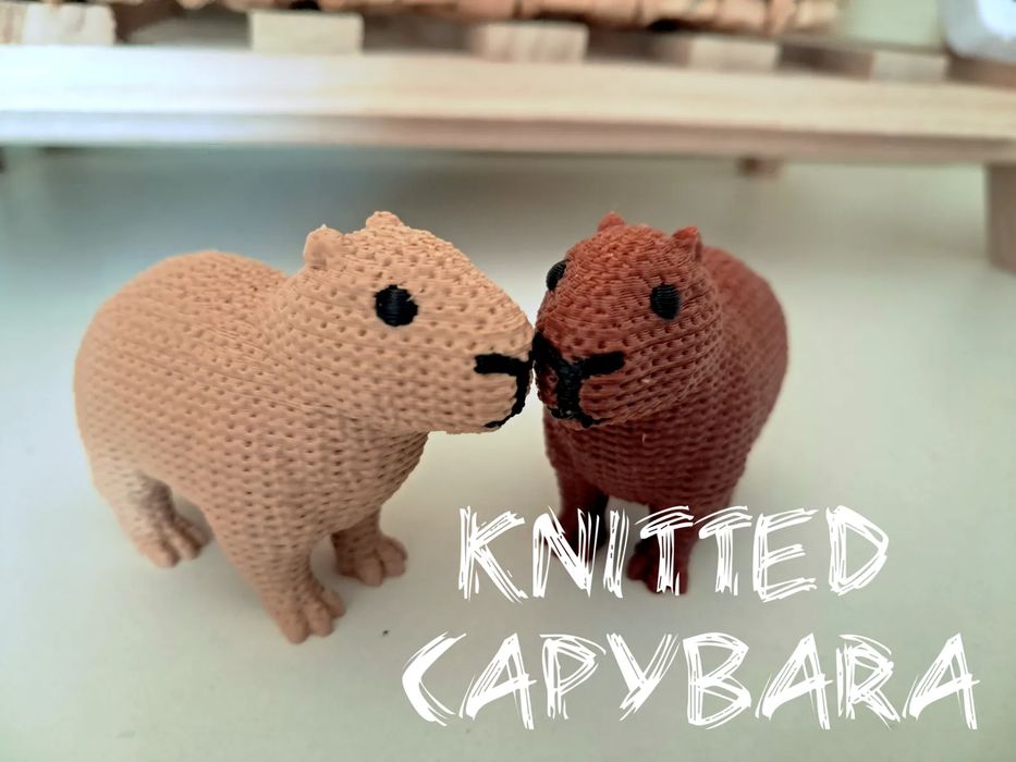 Soft Knitted Capybara