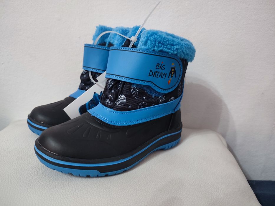 Nowe ocieplane futerkiem kozaki chłopięce CLEVÉ rozmiar 28