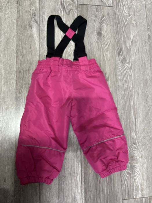 Лижні штани для дівчинки. Напівкомбінезон . 1-2 роки