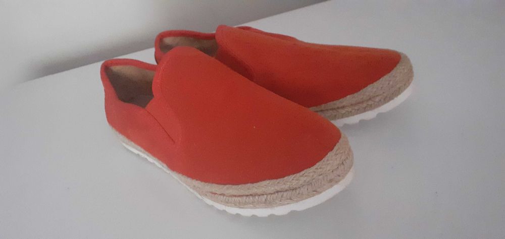 Buty damskie espadryle Next czerwone