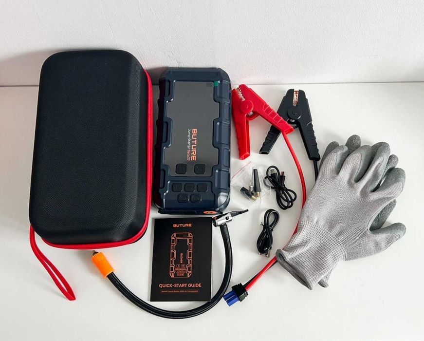 Mocny Powerbank Starter Booster Kompresor Urządzenie rozruchowe 6000A