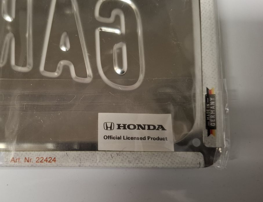 Placa Honda 20cm x 30Cm