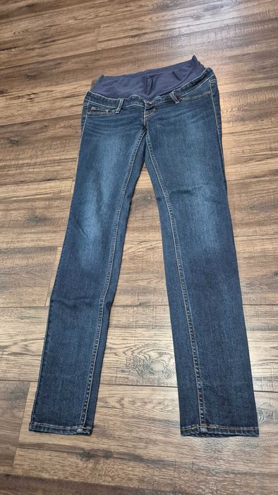 spodnie ciążowe jeansy mama h&m mama hm skinny S 36 okazja