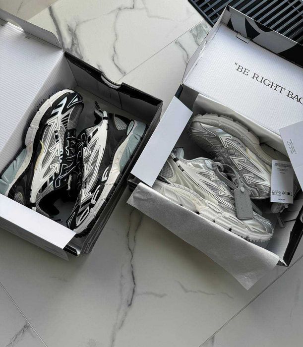 Кросівки Off-White Be Right Back Grey / кроси Офф-Вайт Бі Райт сірі