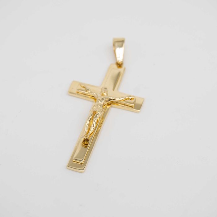 złota zawieszka 585 KRZYŻ 9,84gram 6cm NOWY WYSYŁKA GRATIS