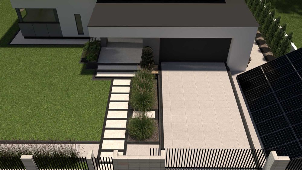 Projektowanie ogrodów, nasadzeń, kostki brukowej