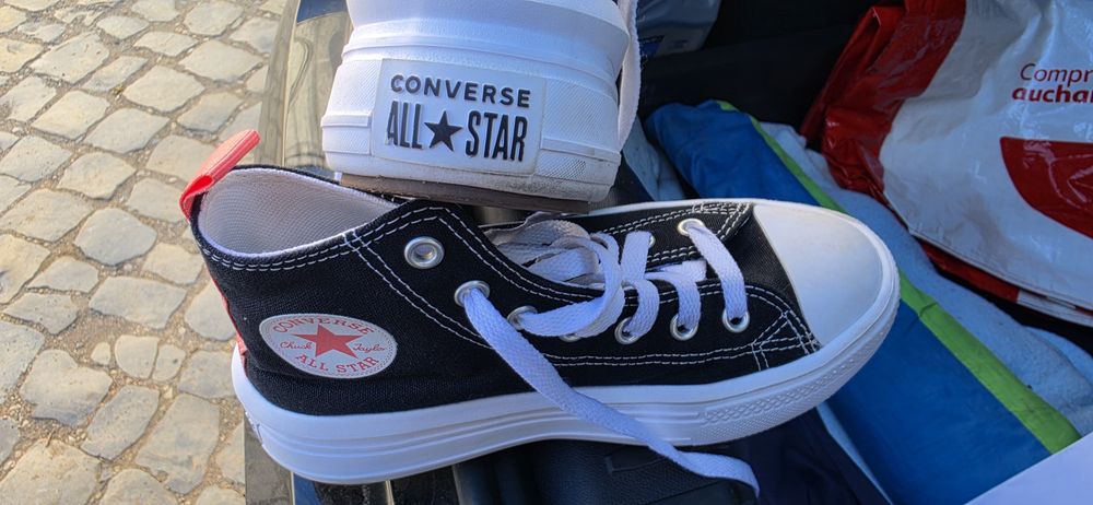 Vendo sapatilhas all star como novas de crianca tam 34