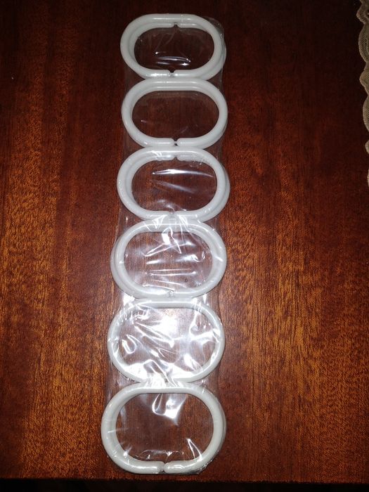 Кольца для шторки в ванную