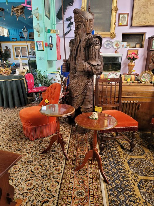 Wooden round side tables – excellent condition – unit price64584277312129124