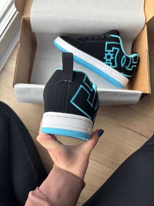 !SALE! DC Shoes Court Graffik Black/Blue 36 37 38 39 40 41 42 43 44 45