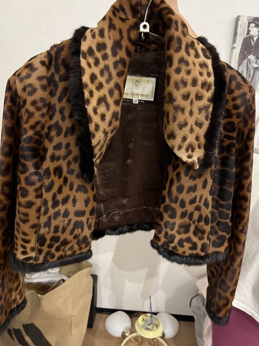 Женская леопардовая куртка