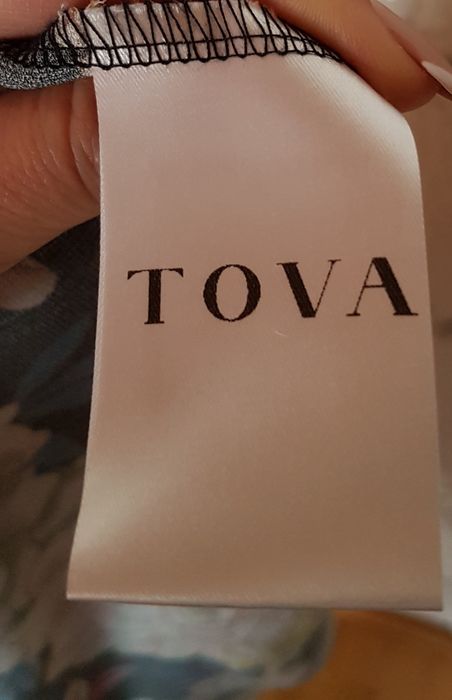 TOVA polska firma sukienka kwiaty kwiecista r. 36