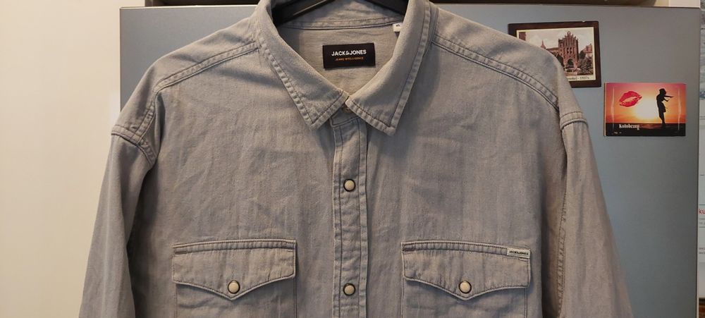 Szara koszula jeansowa Jack&Jones
